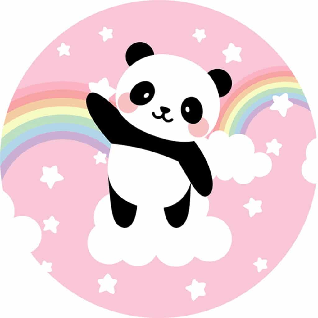 Disque Azyme Panda Arc En Ciel Pur Deliz