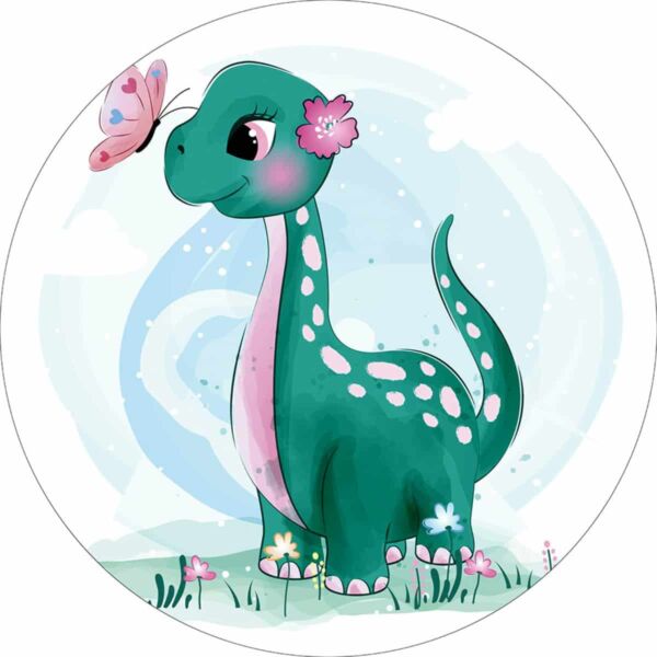 disque azyme dinosaure & papillon