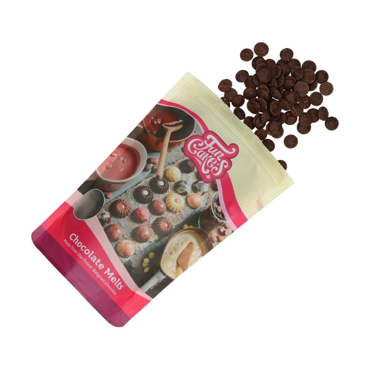 Chocolat noir pâtissier en gallets 350g – Pur D'Eliz
