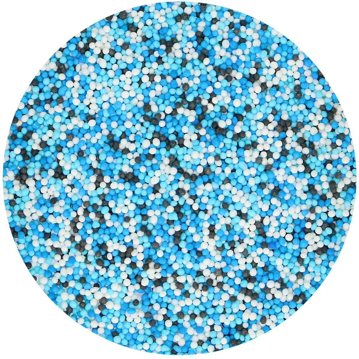Sprinkles micro billes bleu blanc noir