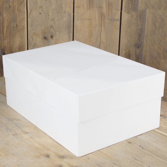 Boîte blanche rectangulaire 40x30x15cm