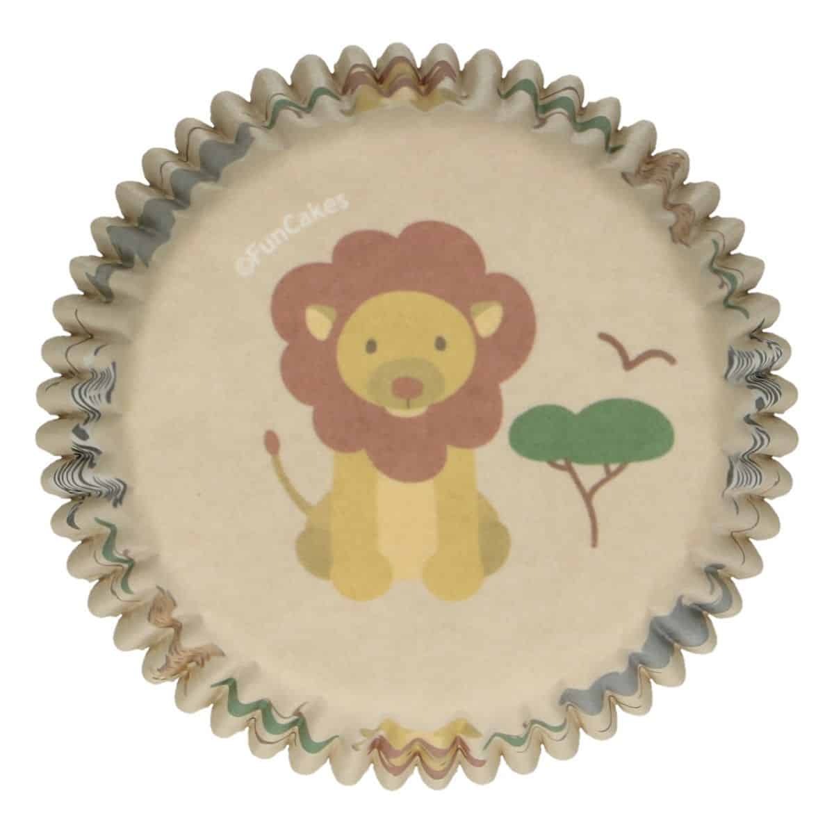 Caissettes à cupcakes animaux safari