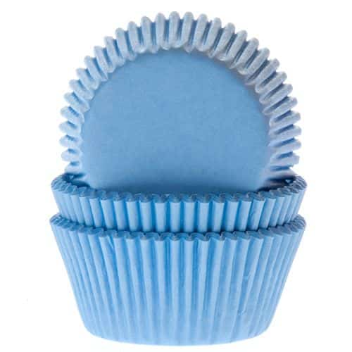 Caissettes à cupcakes bleu clair 50 pcs