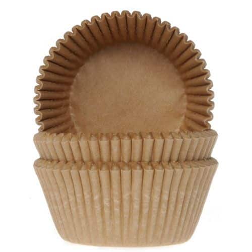 Caissettes à cupcakes Kraft 50pcs