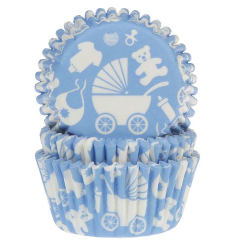 Caissettes à cupcakes newborn blue 50pcs