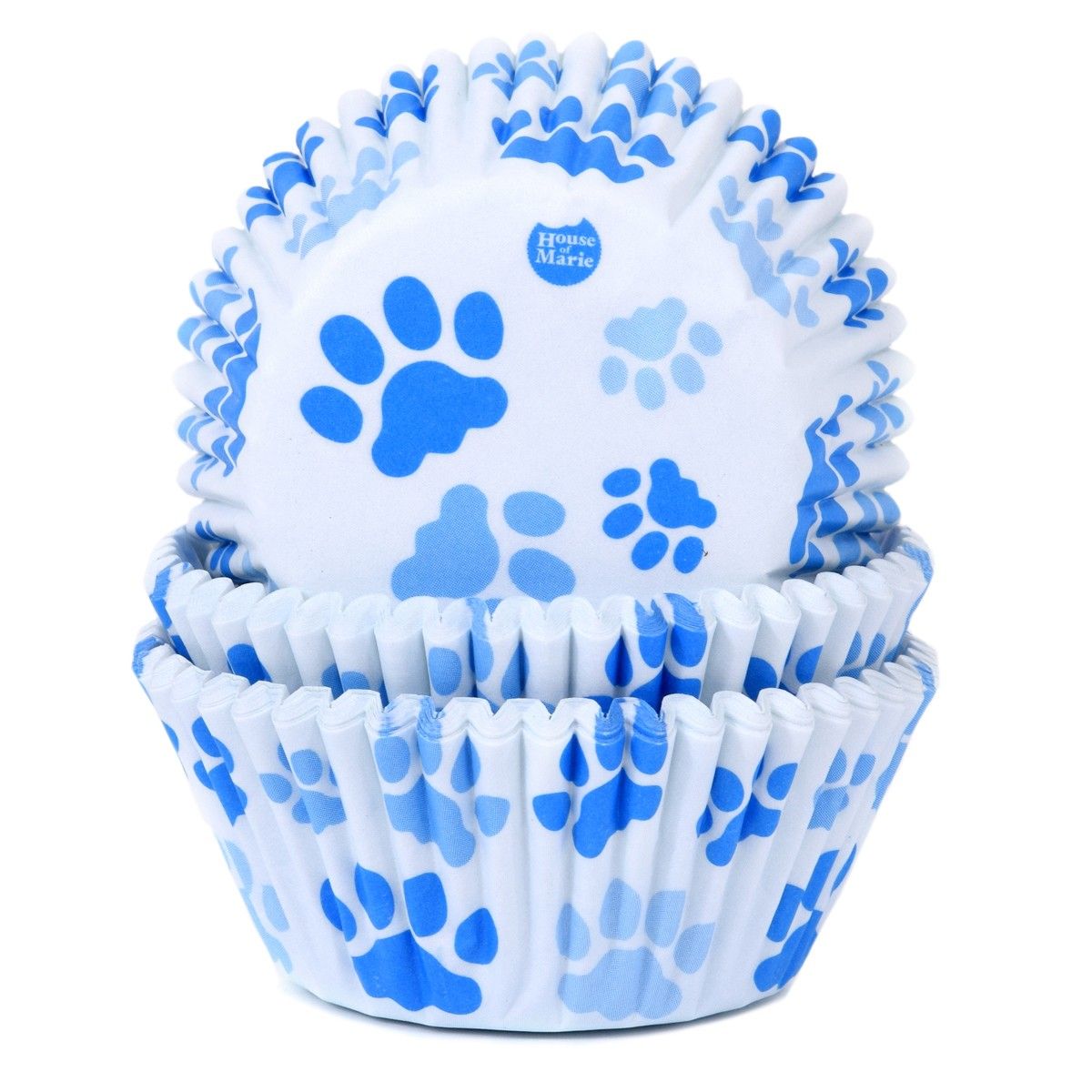Caissettes à cupcakes Paw bleu chien