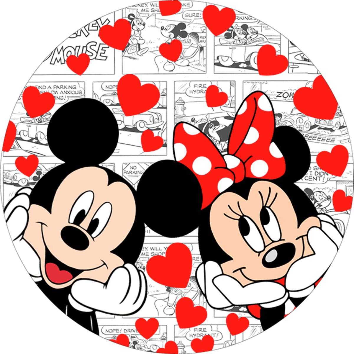Disque azyme Mickey et Minnie