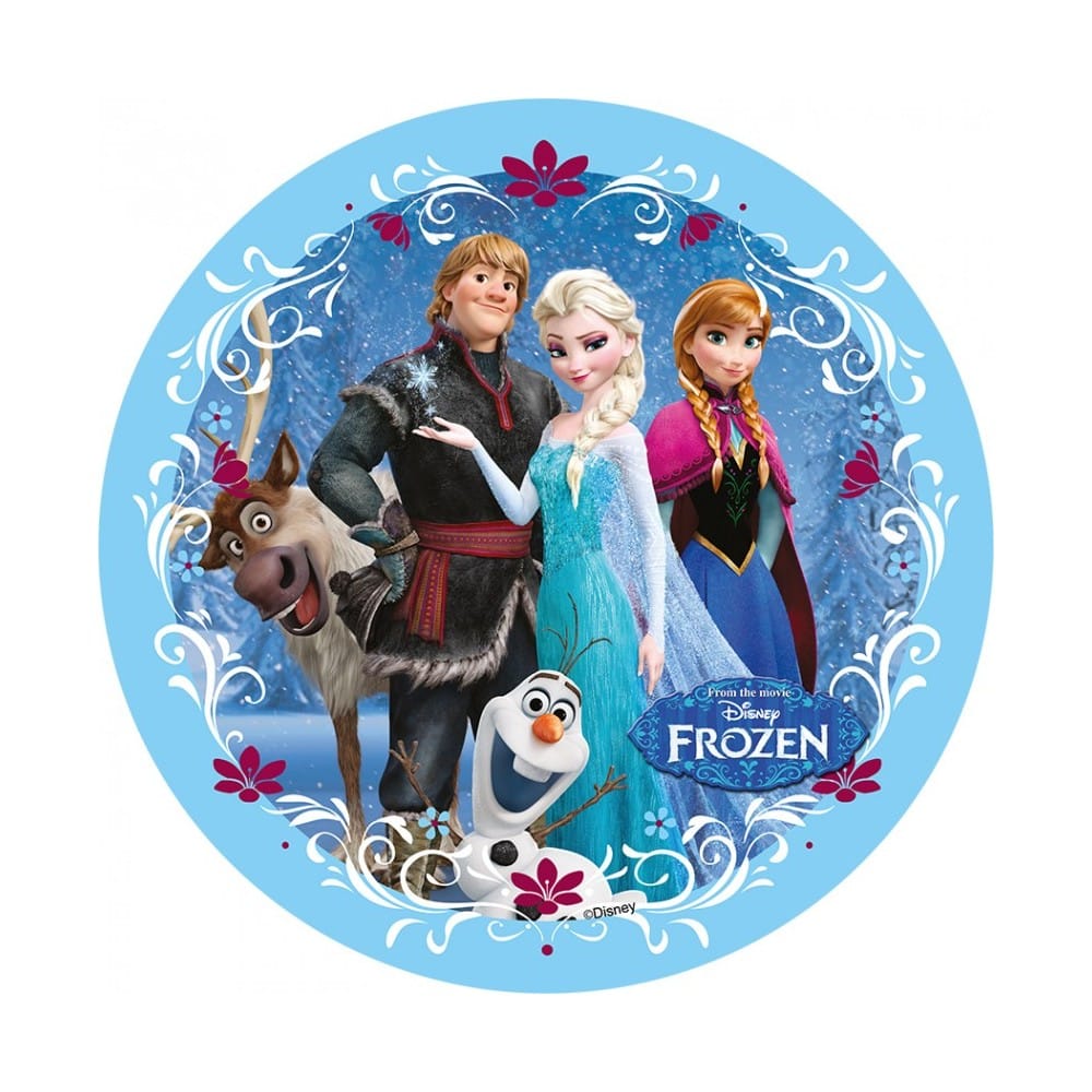 Disque azyme Elsa, Anna et Olaf - La Reine des Neiges 2 - 20 cm