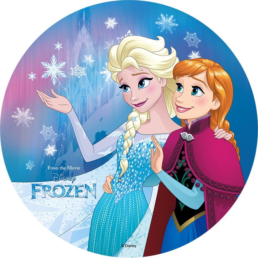 Disque azyme Reine des neiges Elsa & Anna