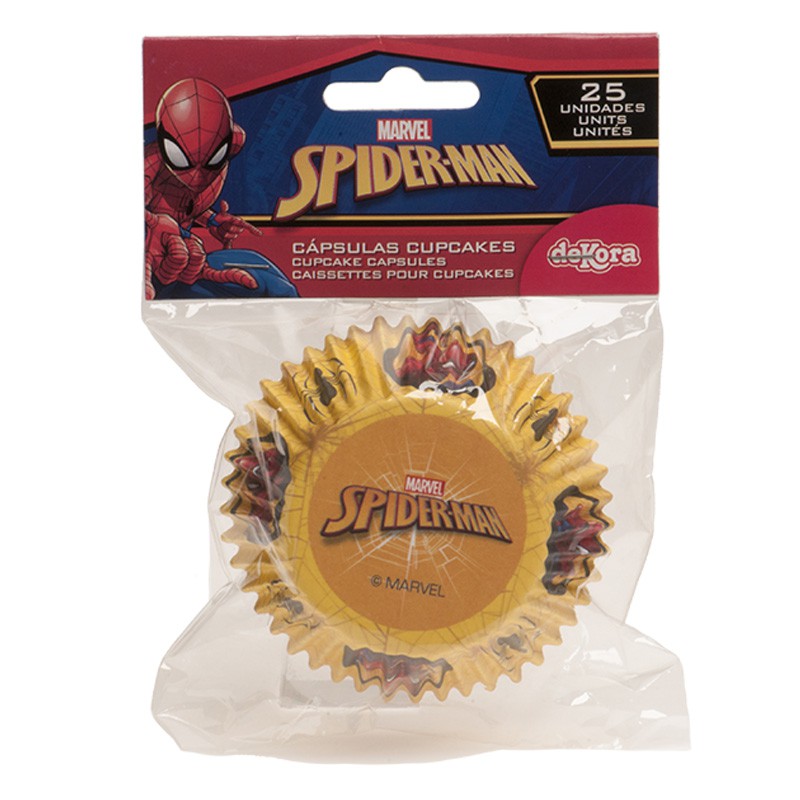 Caissettes à cupcakes Spiderman