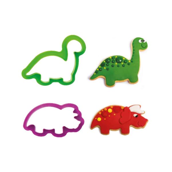 lot de 2 emporte pièces dinosaures