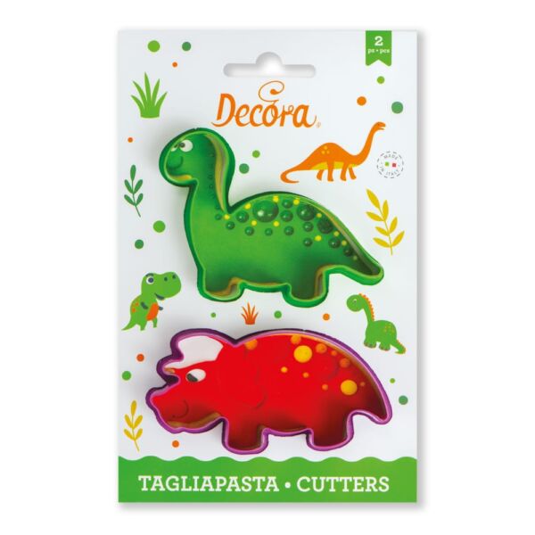 lot de 2 emporte pièces dinosaures