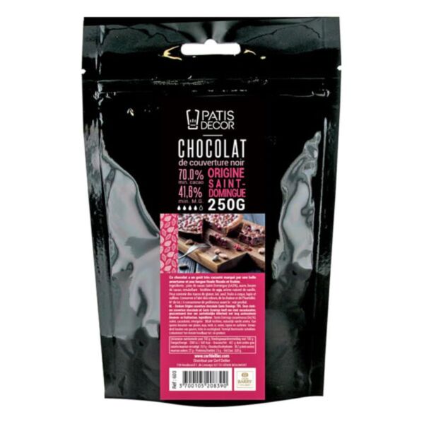 chocolat noir 70% origine st domingue cacao barry
