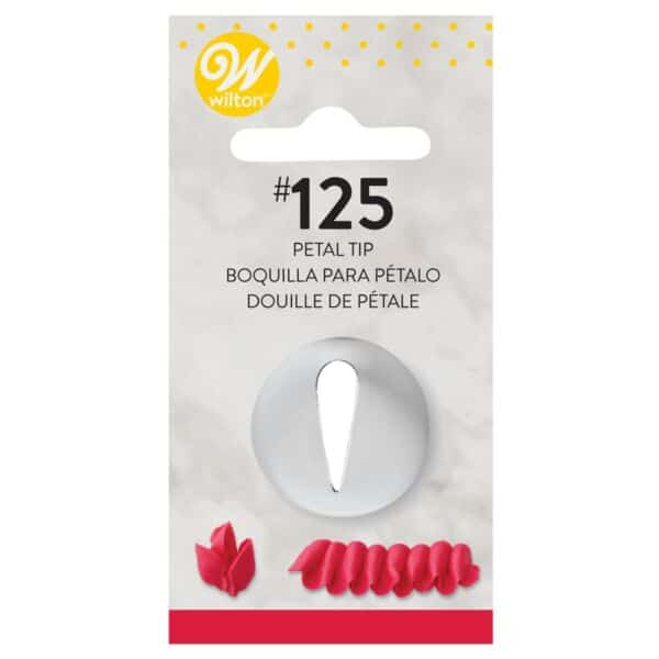 douille inox #125 pétale fleur cardé wilton