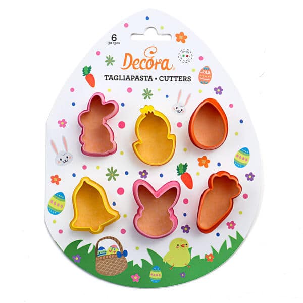 coffret 6 mini emporte pièces pâques