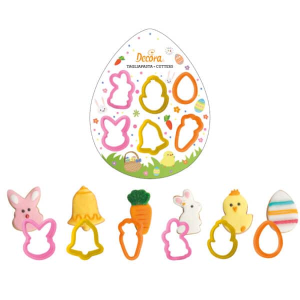 coffret 6 mini emporte pièces pâques