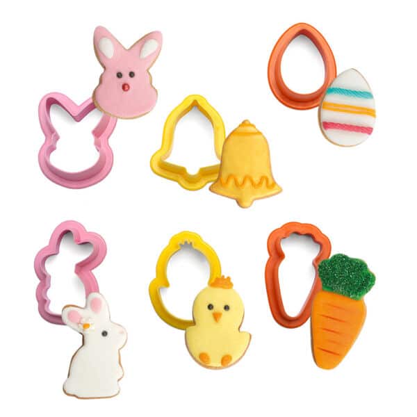 coffret 6 mini emporte pièces pâques