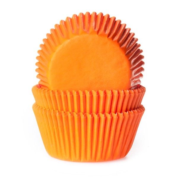 Caissettes à cupcakes orange 50pcs