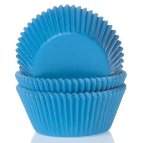 Caissettes à cupcakes Bleu cyan 50pcs