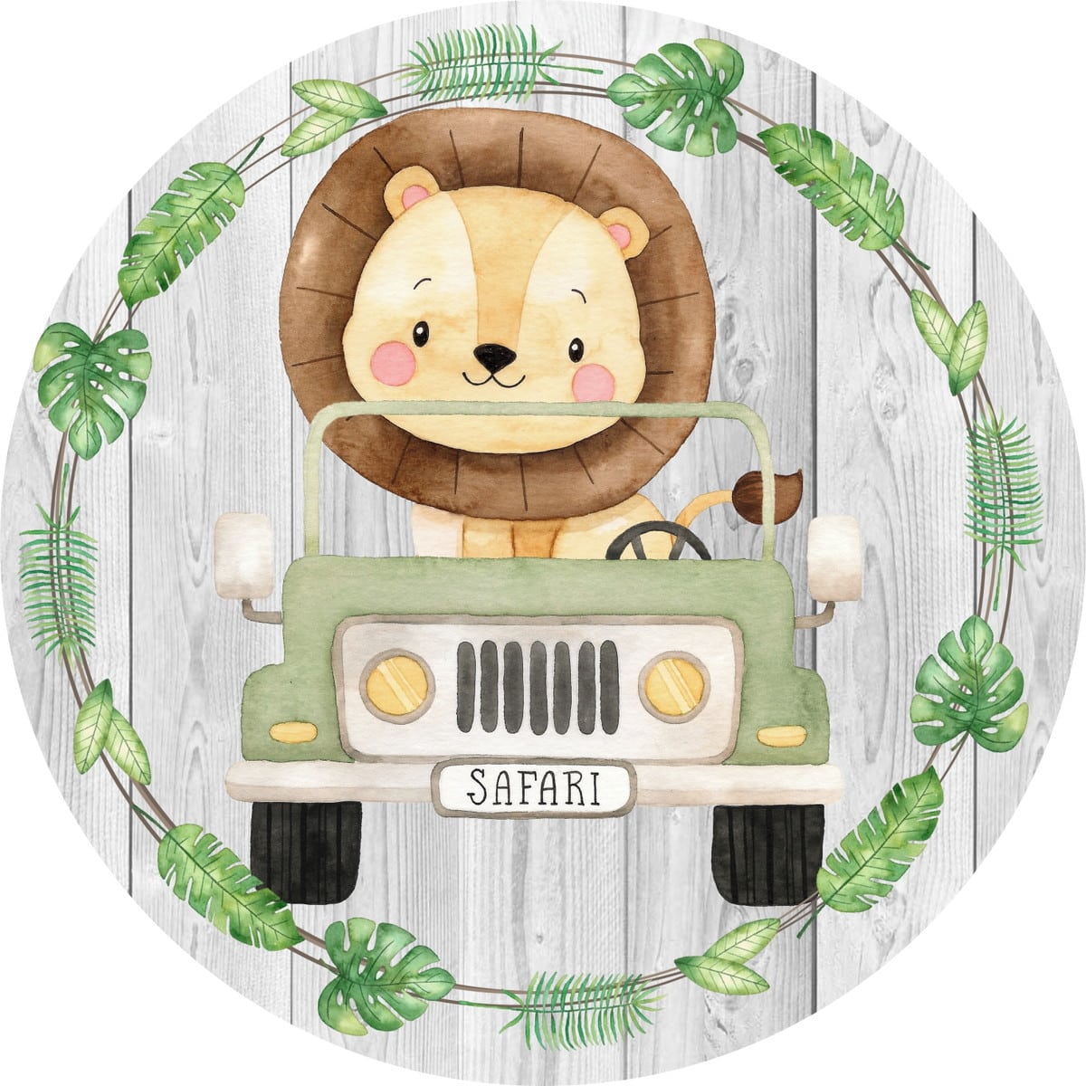 Disque azyme Lion safari jeep