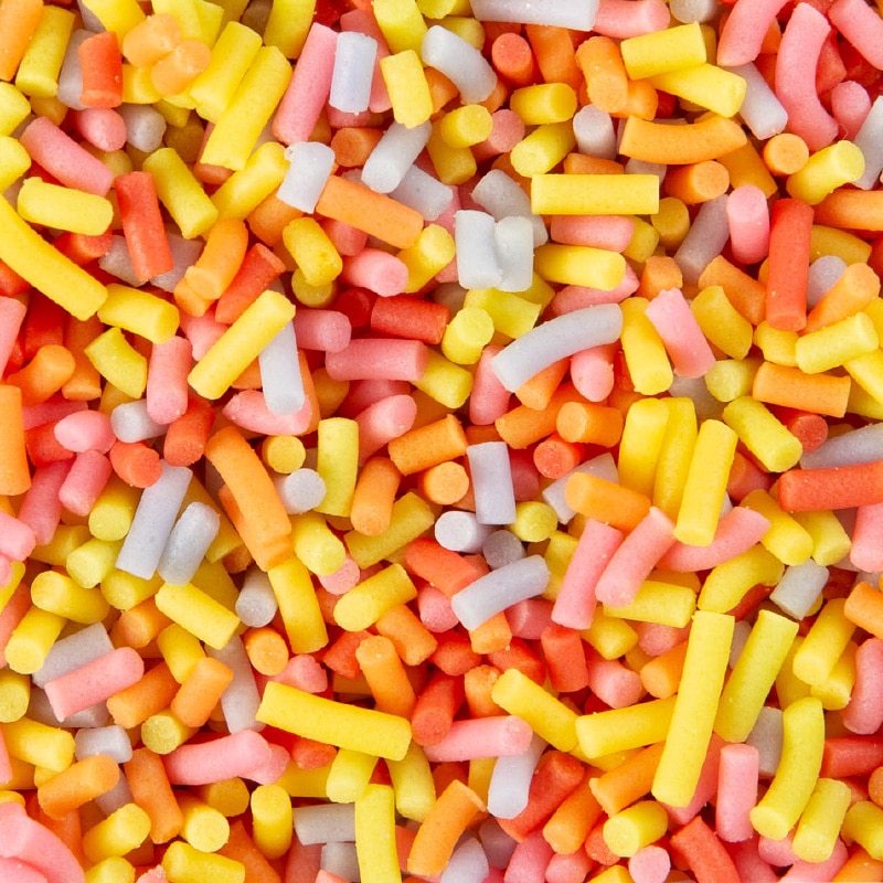 Vermicelles en sucre multicolore