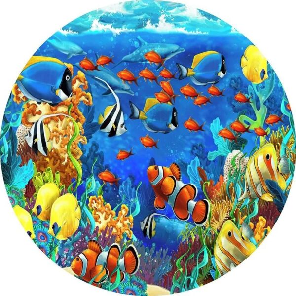 disque azyme fond marin poissons mer