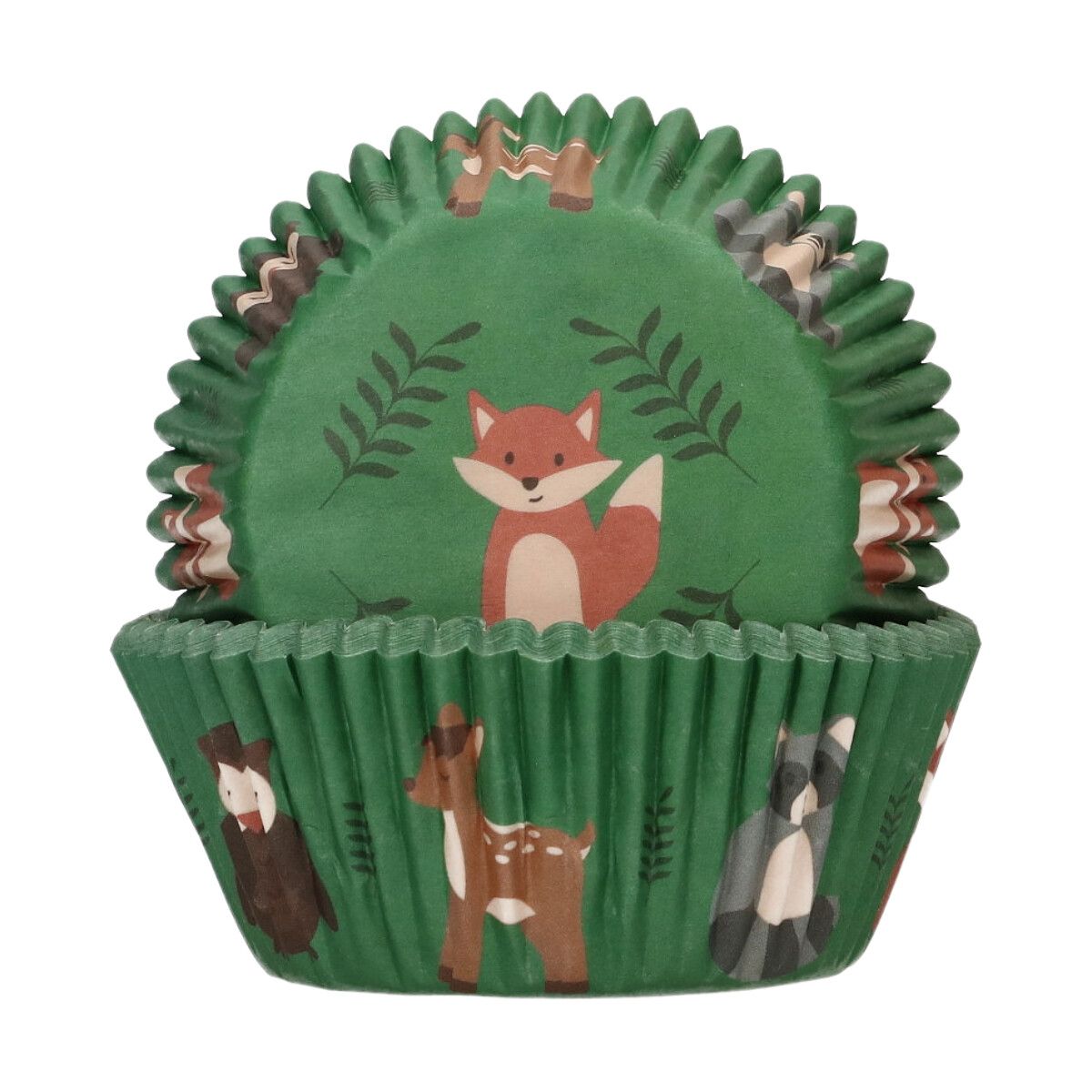 Caissette à cupcakes Animaux de la forêt
