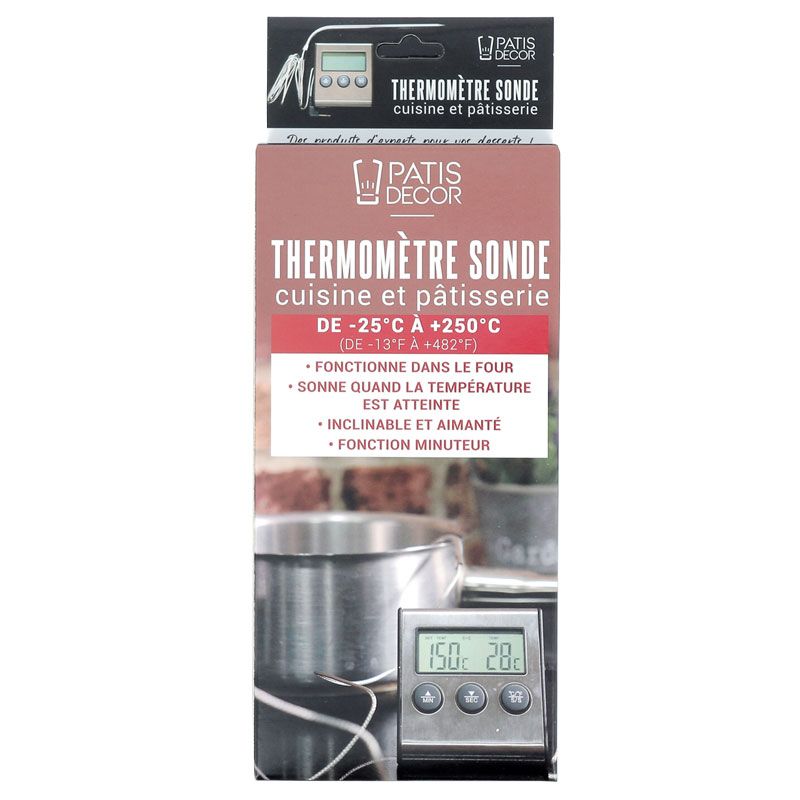 ScrapCooking - Thermomètre Digital Cuisine Pâtisserie Needit