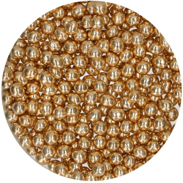 perles choco crispy metallic gold or