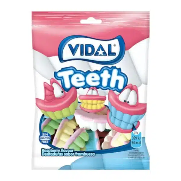 sachet de bonbons teeth dents vidal