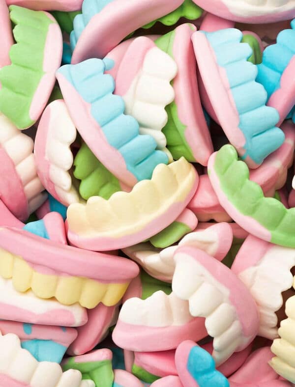 sachet de bonbons teeth dents vidal