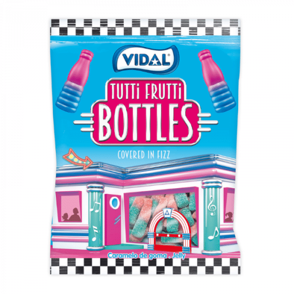 sachet de bonbons tutti frutti bottles vidal