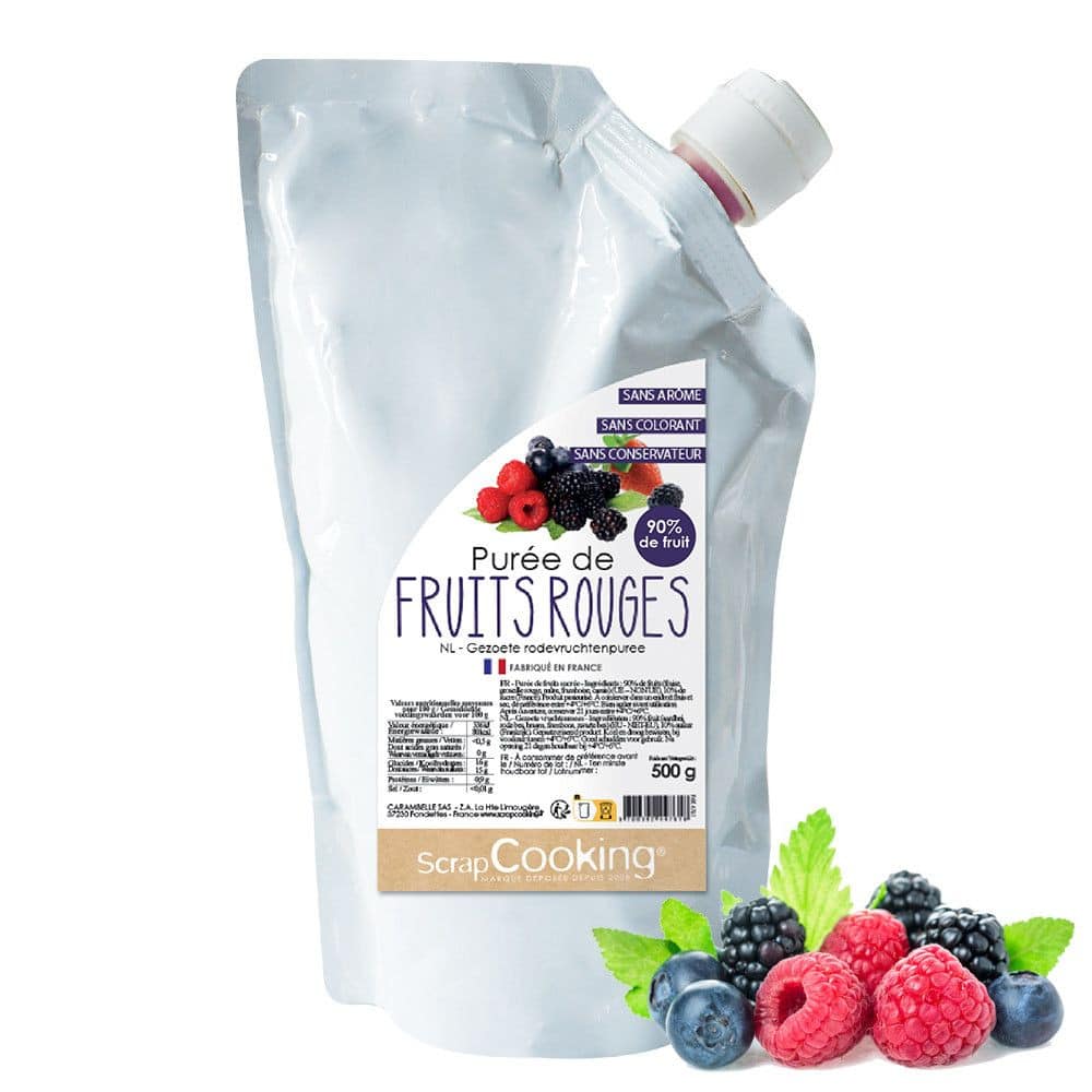 Purée de fruits rouges 500g