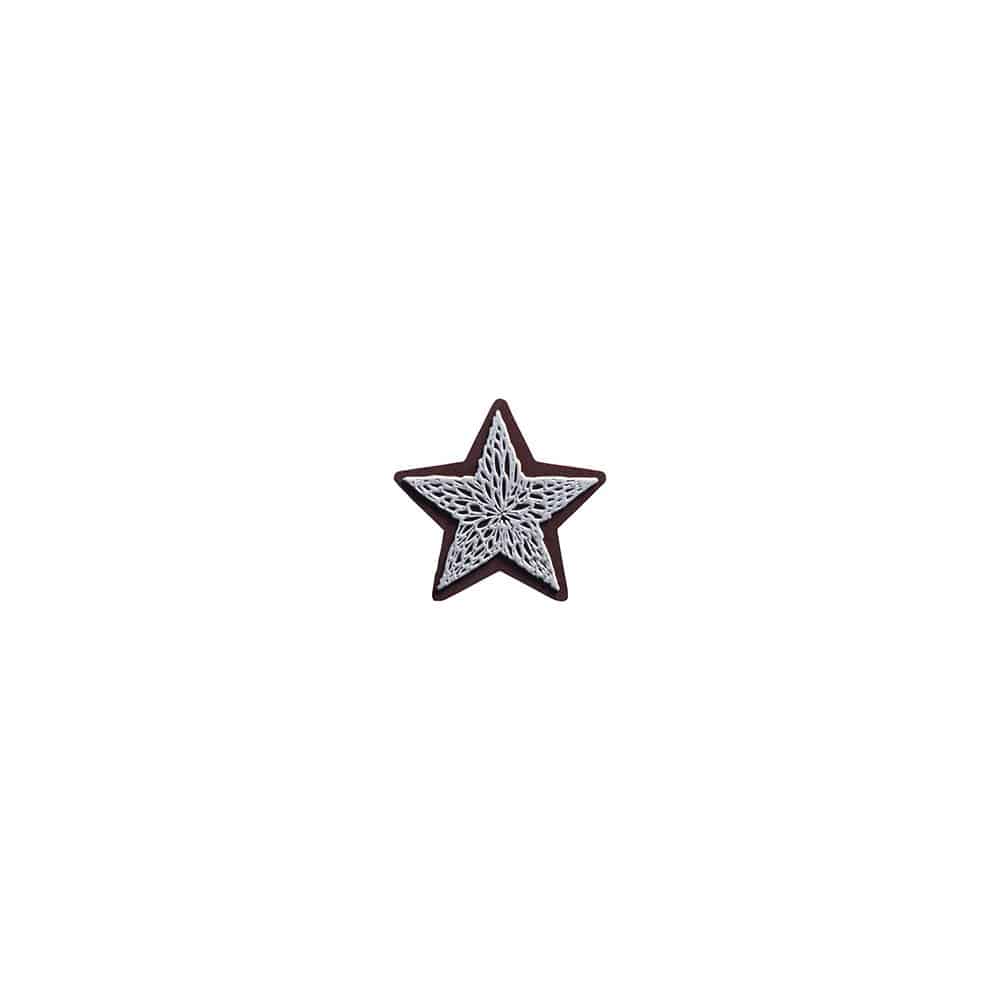 Etoiles relief finesse chocolat noir
