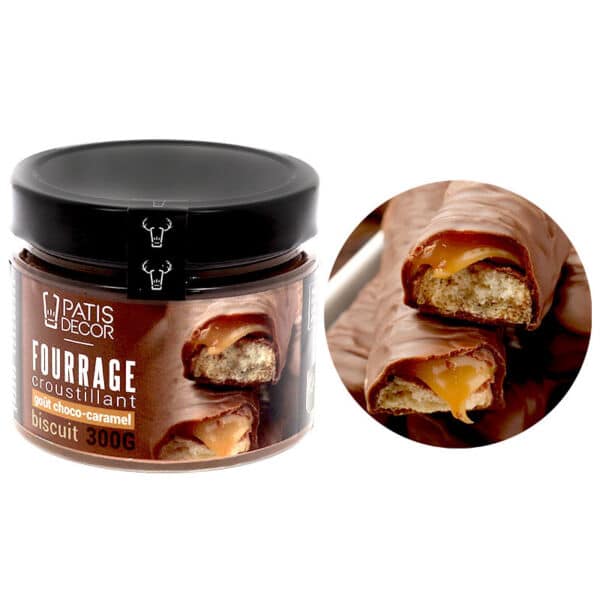 fourrage chocolat caramel biscuit