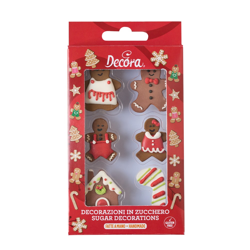 Décors sucrés Gingerbread family Noël