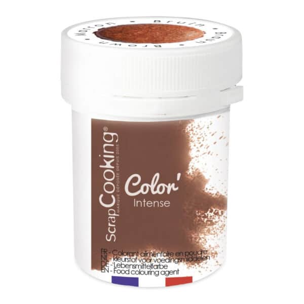 colorant en poudre marron