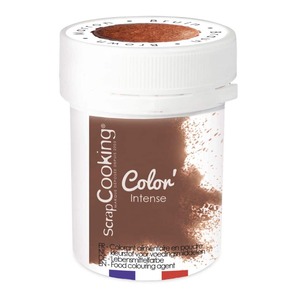 Colorant en poudre marron