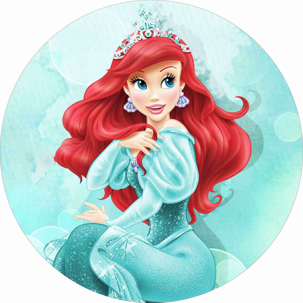 Disque azyme Princesse Ariel, la petite sirène