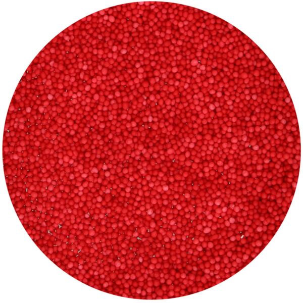 perles nonpareils rouge 80g