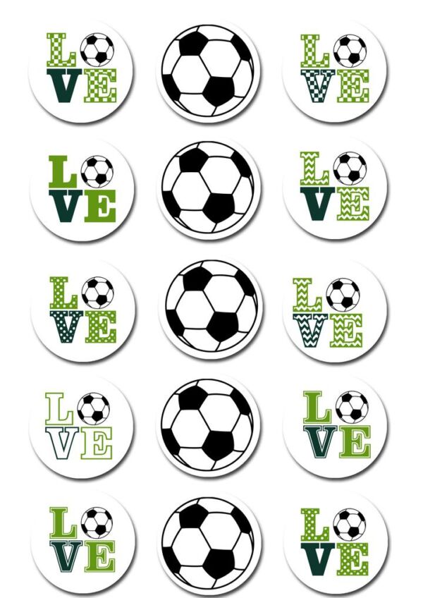 15 petits disques foot en azyme