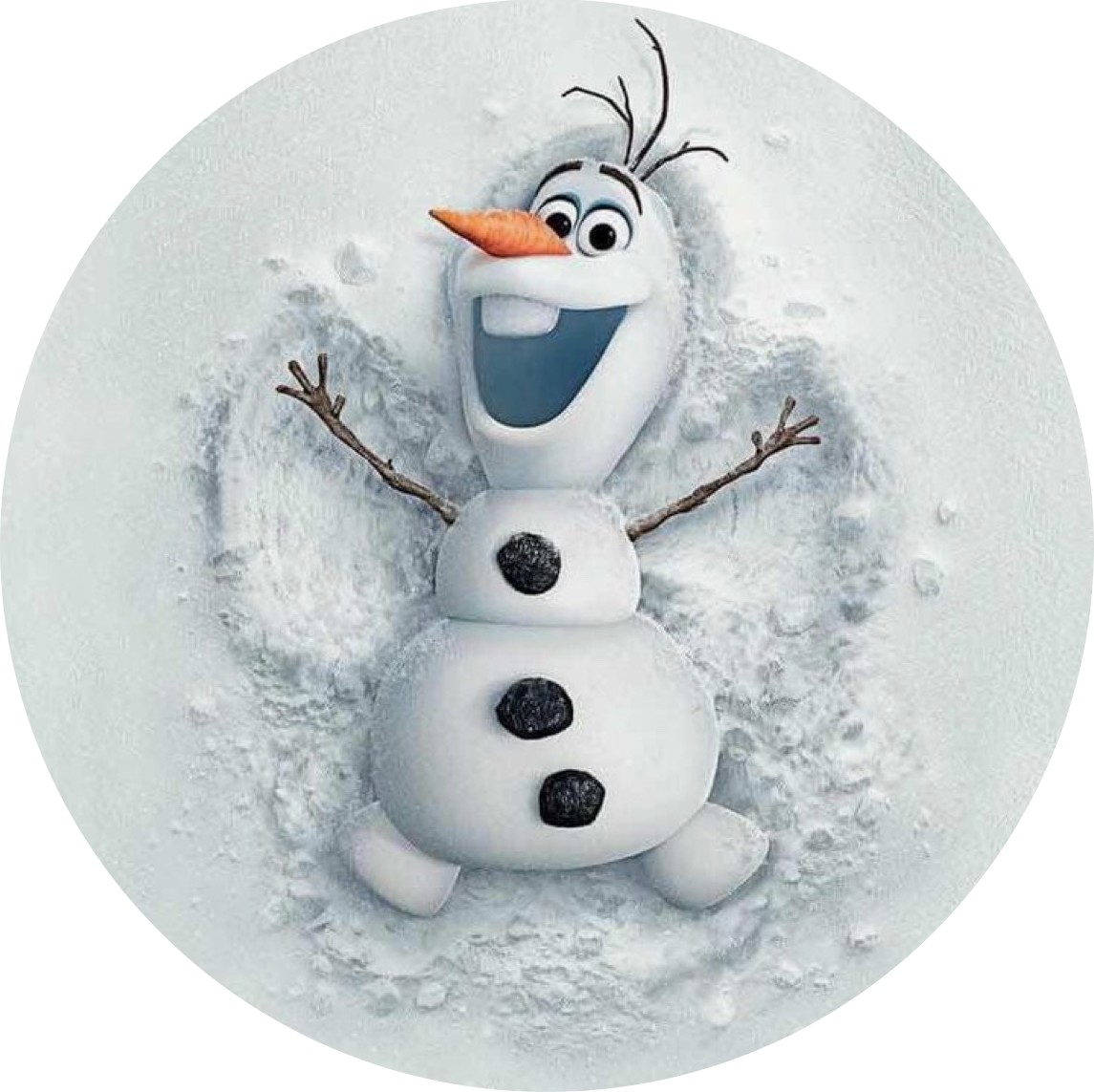 Disque azyme Olaf Reine des neiges