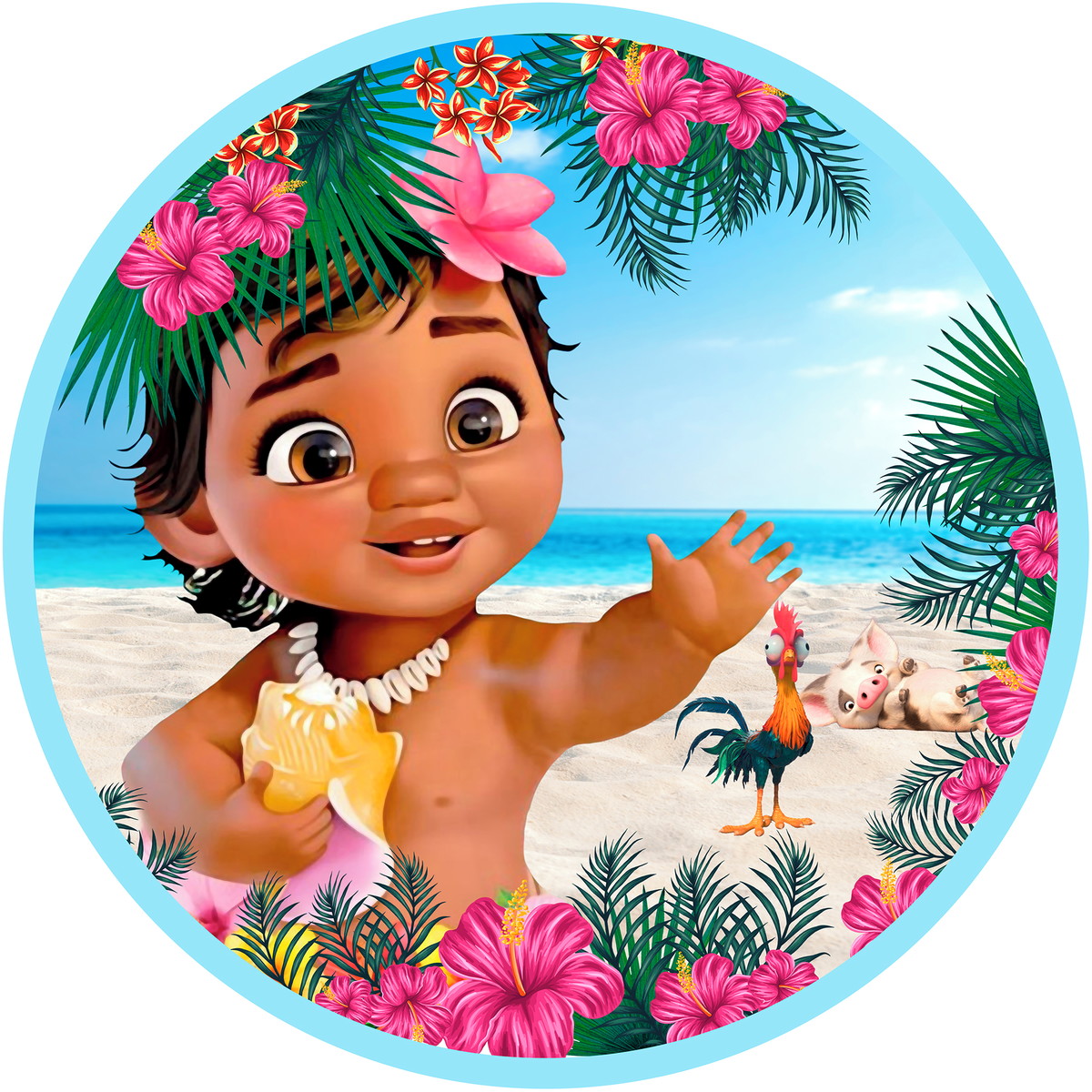 Disque azyme Vaiana bébé