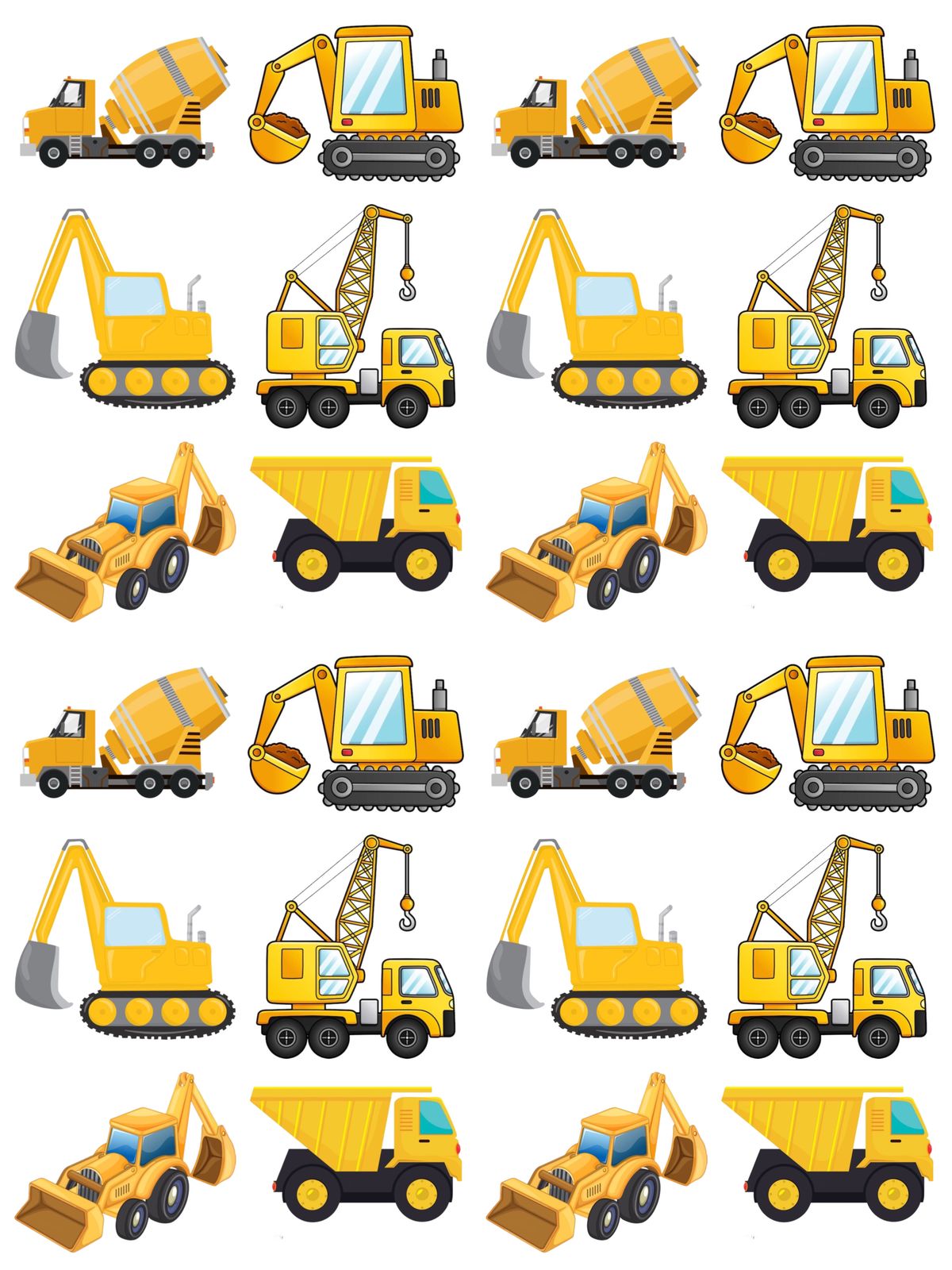 Feuille en azyme véhicules de chantier