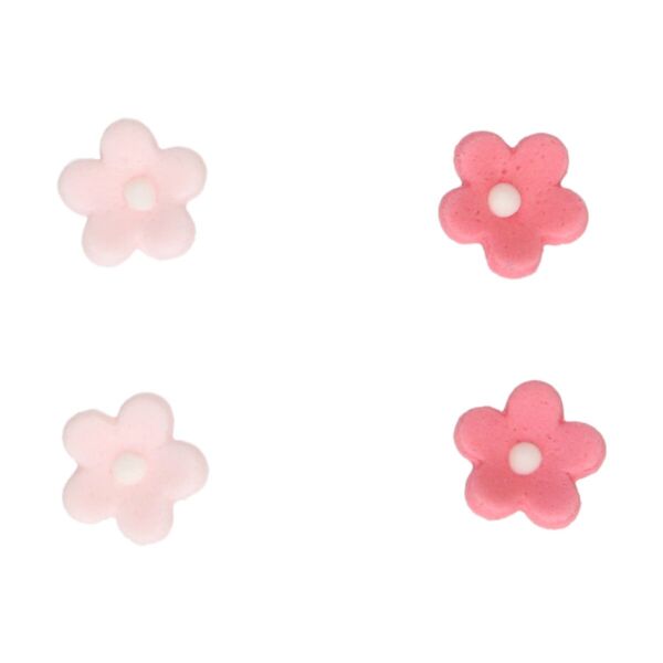 décors sucrés fleurs pink blossoms 64pcs