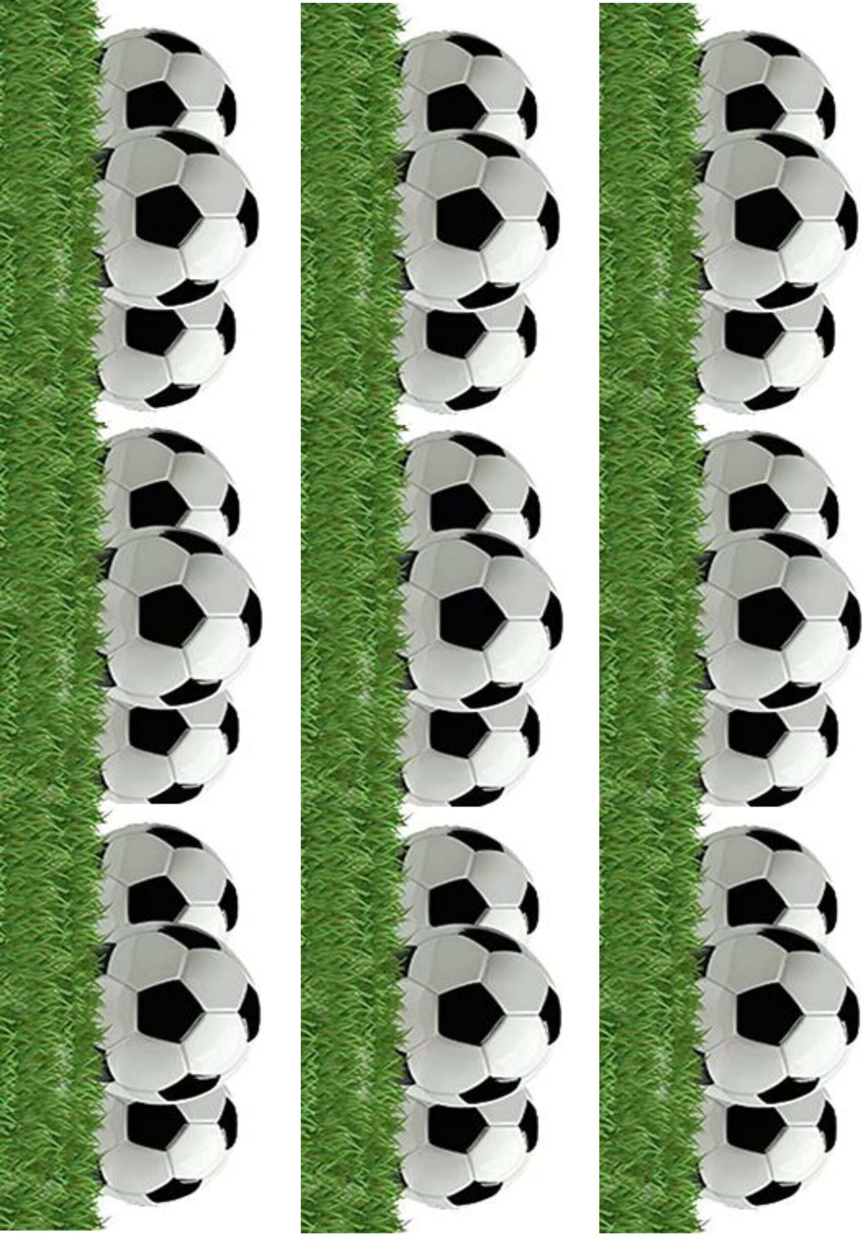 Bandes pour gâteau football herbe en amidon