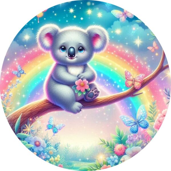 disque azyme koala arc en ciel