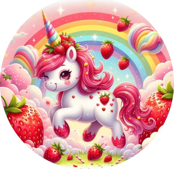 disque azyme licorne fraise