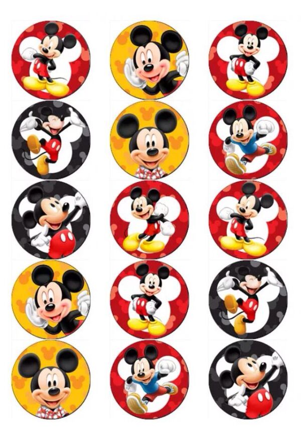 15 petits disques mickey en azyme