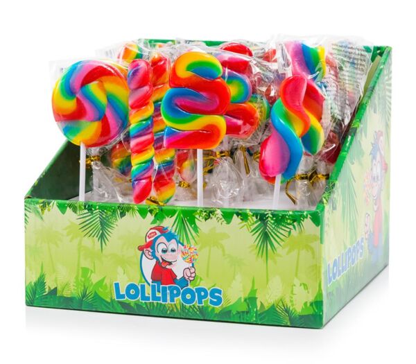 sucette assortiment arc en ciel